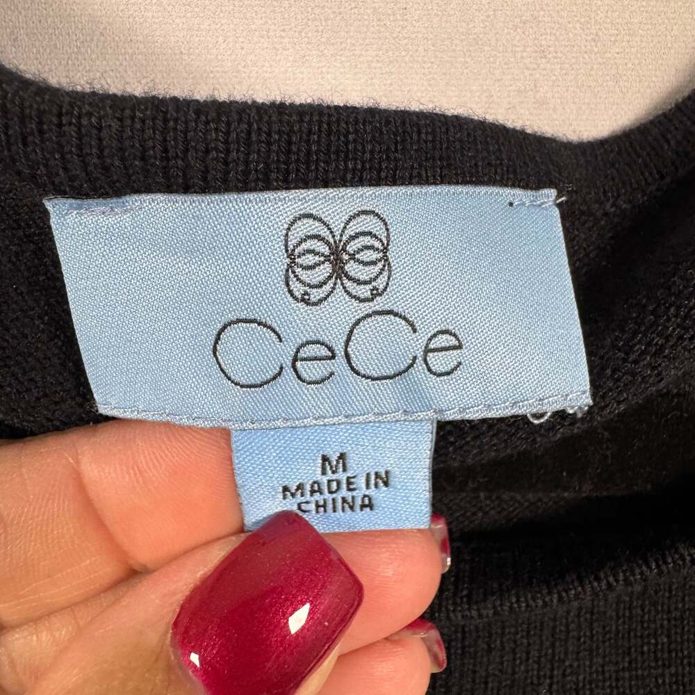 CeCe NWT Long Sleeve Dress With Embroidery Detail - Picture 5 of 7